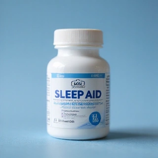Flacone di integratore per il sonno