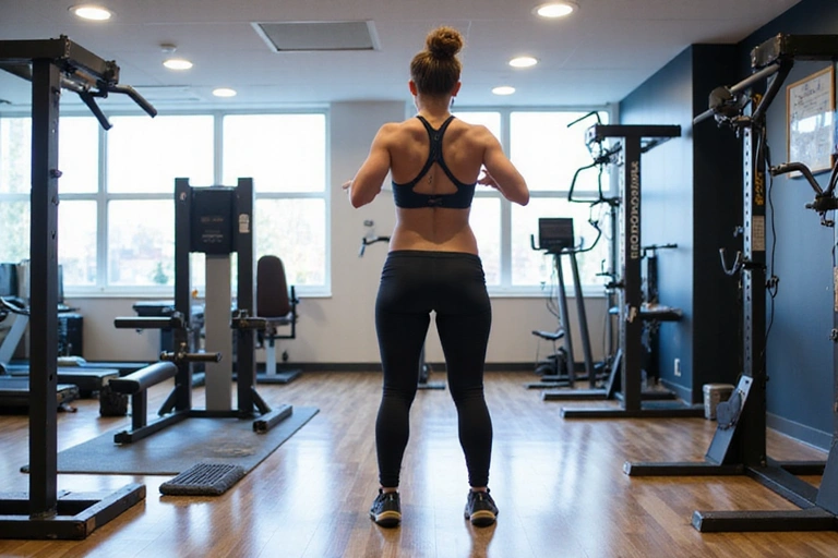Persona che fa esercizio con attrezzatura ManoFit